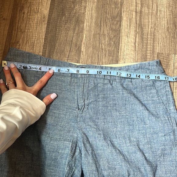 Merona Target Blue Chambray Denim Jean Prep Shorts 6 - Picture 9 of 9